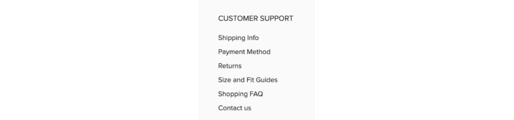 zaful-customer-support-menu